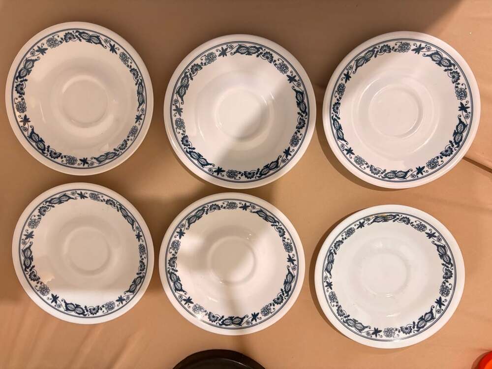 Corelle Old Town Blue Saucer Set Of 6